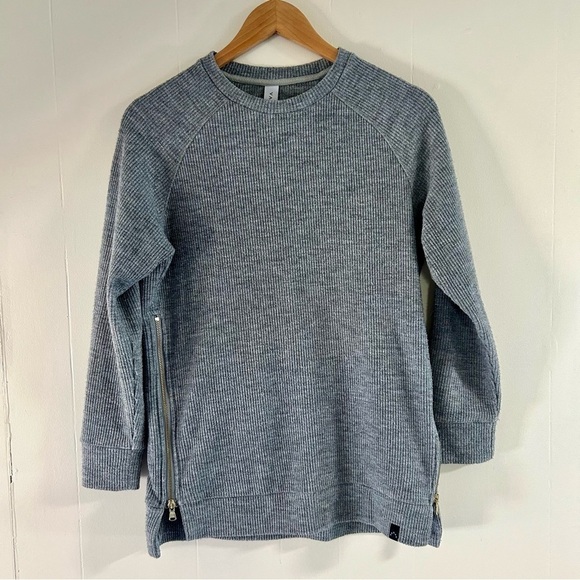 Varley Sierra Side‎ Zip Sweatshirt in Gray sz XS - Picture 2 of 5
